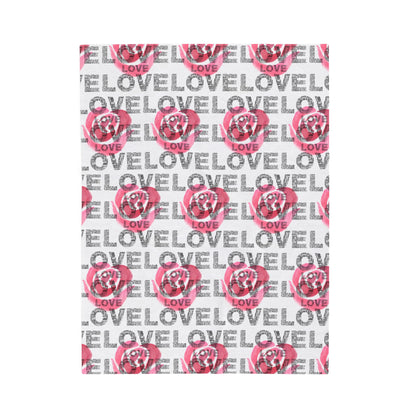 Cozy Valentine's Day Love Print Blanket – The Perfect Gift of Warmth - By Ts1st