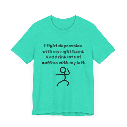 Humorous Mental Health Shirt for Coffee Lovers – Unisex Graphic Tee