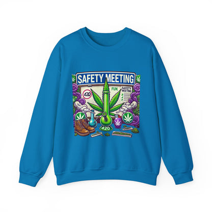 Safety Meeting - Cannabis Lovers - Unisex Heavy Blend™ Crewneck Sweatshirt - Ts1st