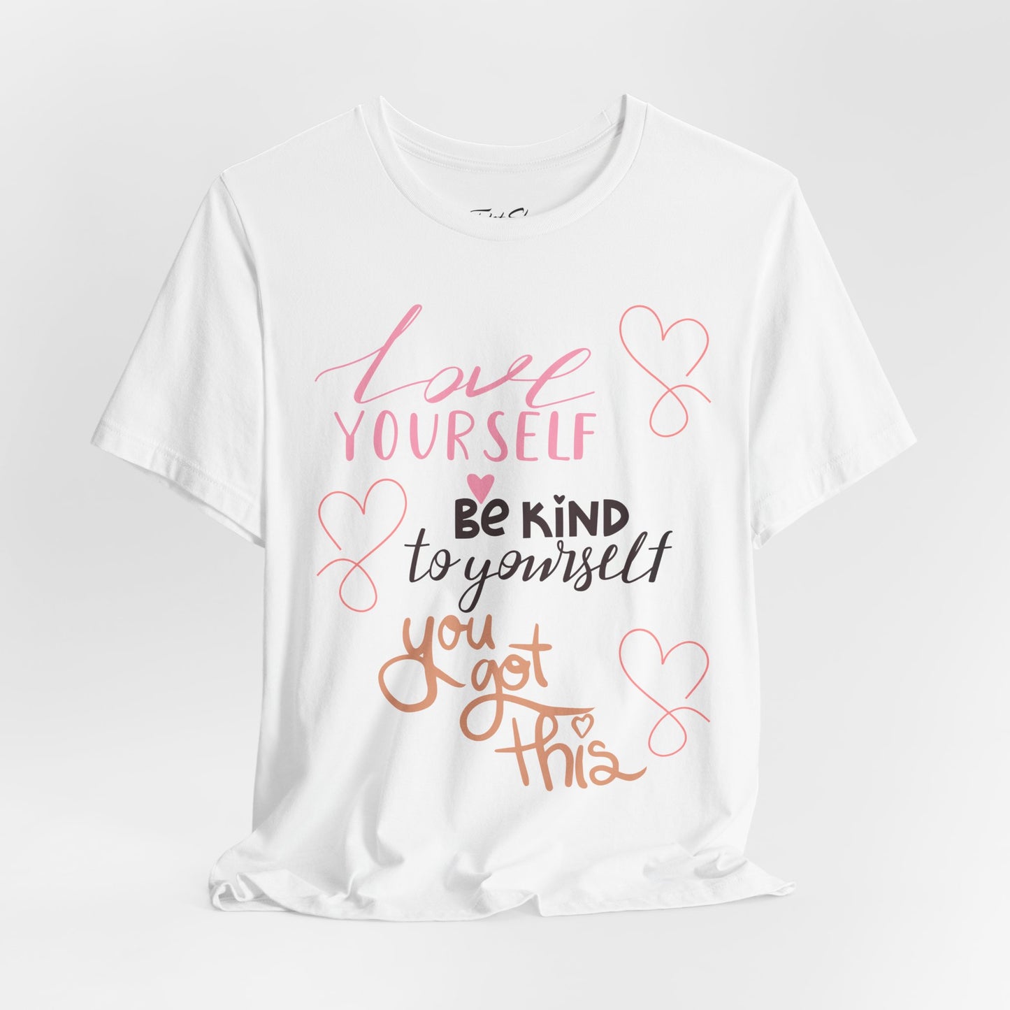 "Love Yourself" Mental Health Graphic Tee – Embrace Self-Love - By Ts1st Shop