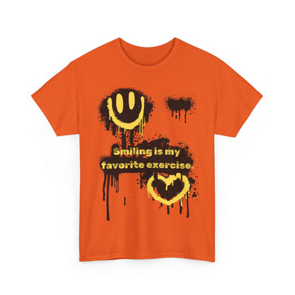 Ts1st Smiling Unisex Heavy Cotton Tee