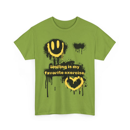 Ts1st Smiling Unisex Heavy Cotton Tee