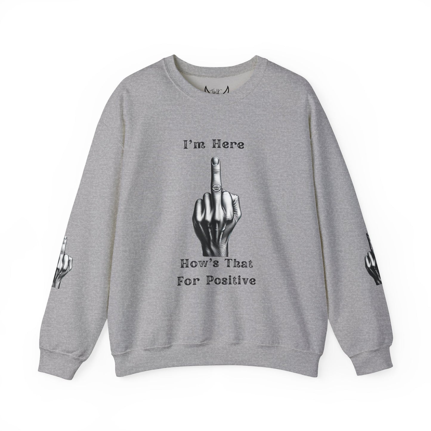 Middle Finger Graphic Unisex Crewneck Sweatshirt - Ts1st