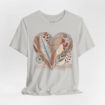 Boho Heart Unisex Jersey Tee – Comfy Vibes for Everyday - By Ts1st Shop