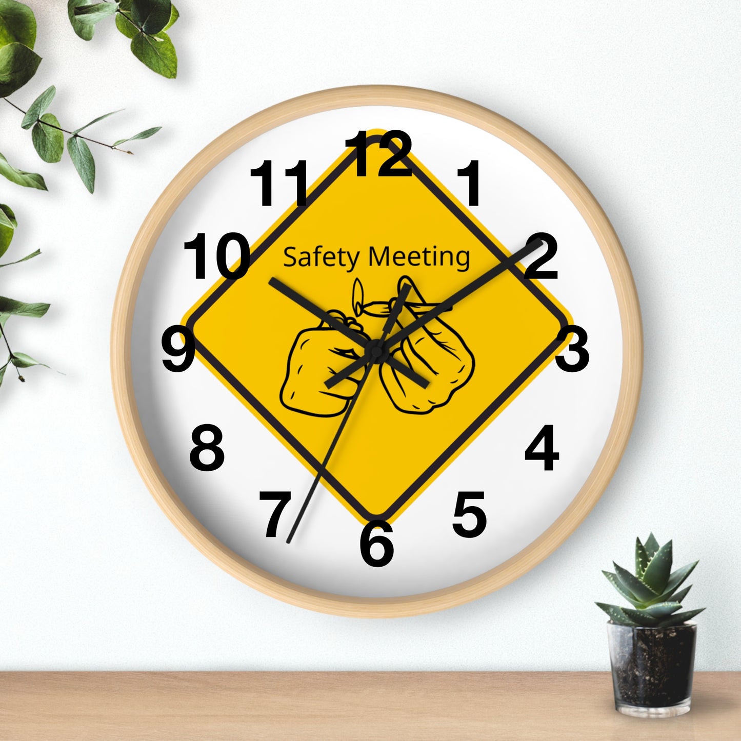 Ts1st LLC – "Safety Meeting" Wall Clock: A Must-Have for the 420 Community