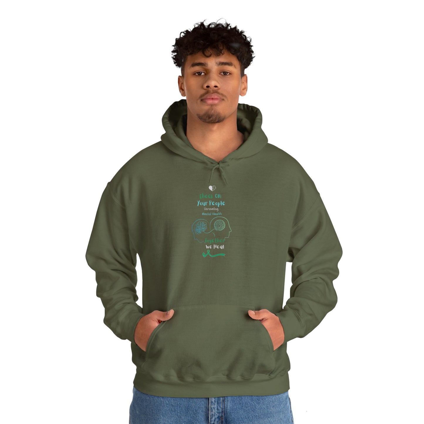 Check on Your People – Unraveling Mental Health Together Hoodie