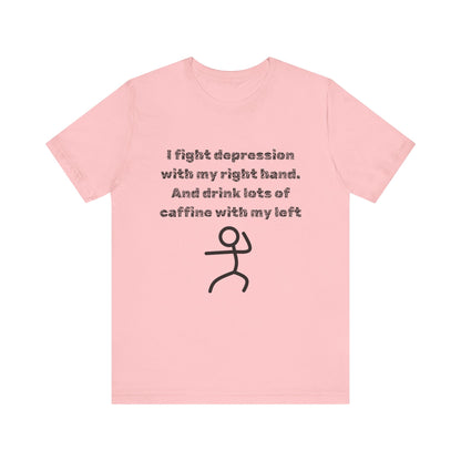 Humorous Mental Health Shirt for Coffee Lovers – Unisex Graphic Tee