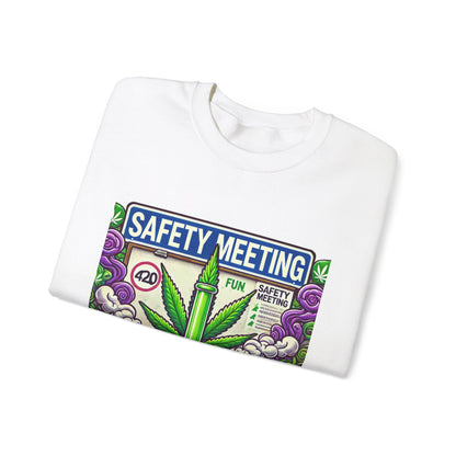 Safety Meeting - Cannabis Lovers - Unisex Heavy Blend™ Crewneck Sweatshirt - Ts1st