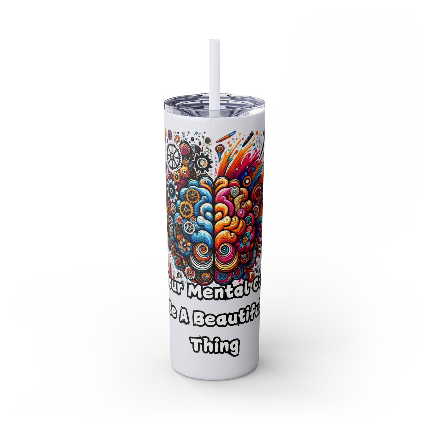 Skinny Tumbler with Straw, 20oz