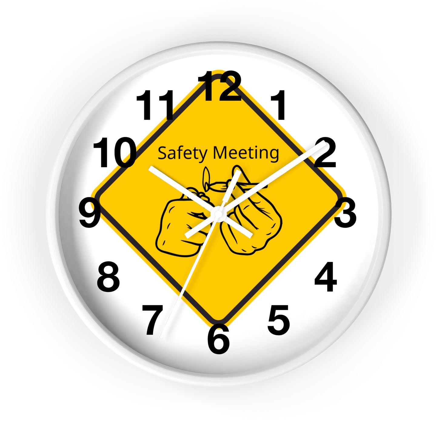 Ts1st LLC – "Safety Meeting" Wall Clock: A Must-Have for the 420 Community