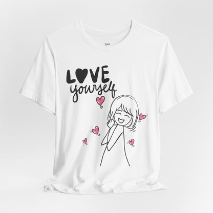 "Love Yourself" Graphic Tee – Classic Unisex Valentine’s Edition - By Ts1st Shop