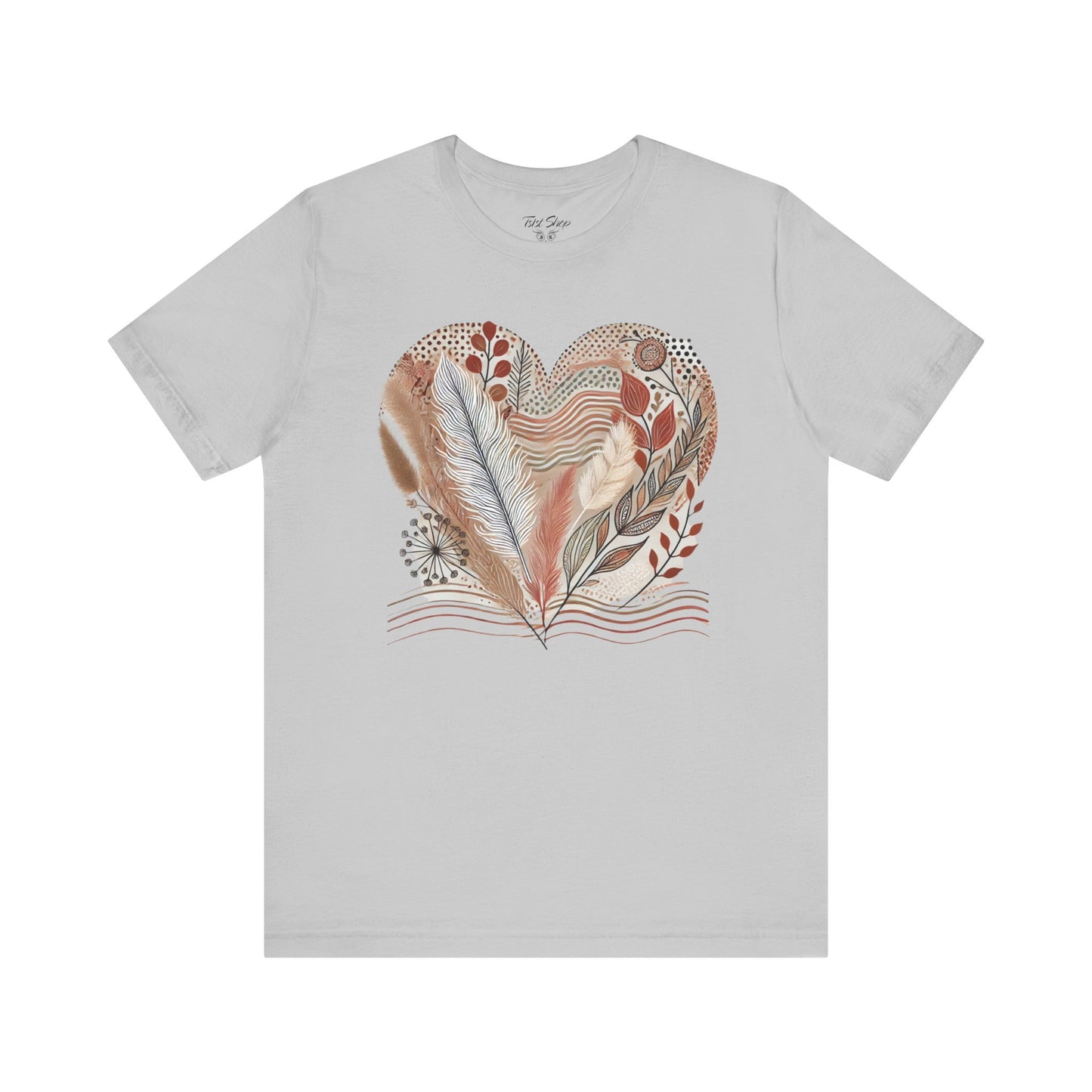 Boho Heart Unisex Jersey Tee – Comfy Vibes for Everyday - By Ts1st Shop