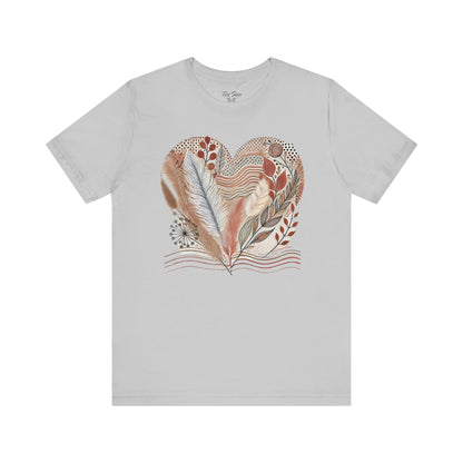 Boho Heart Unisex Jersey Tee – Comfy Vibes for Everyday - By Ts1st Shop