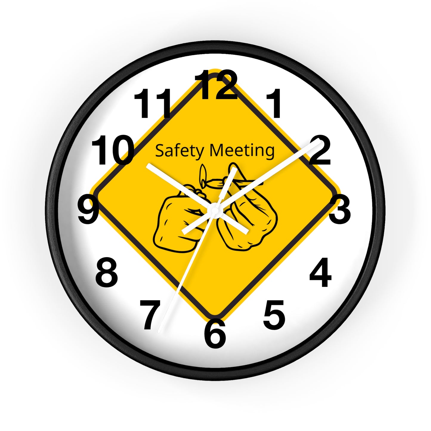 Ts1st LLC – "Safety Meeting" Wall Clock: A Must-Have for the 420 Community