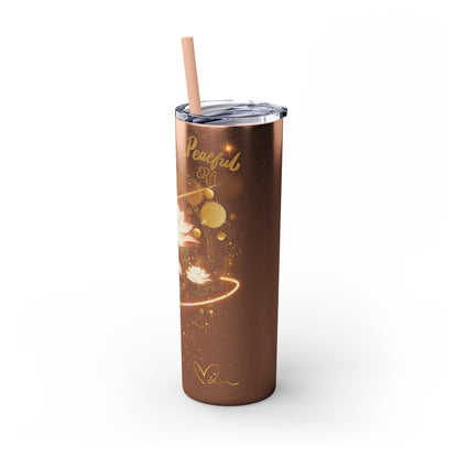 Skinny Tumbler with Straw, 20oz By Ts1st LLC