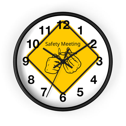 Safety Meeting Wall Clock