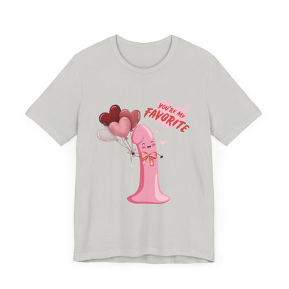 Funny "Valentine Peen" Short Sleeve Tee – Humorous Design for Singles - Unisex - Designs By Ts1st Shop