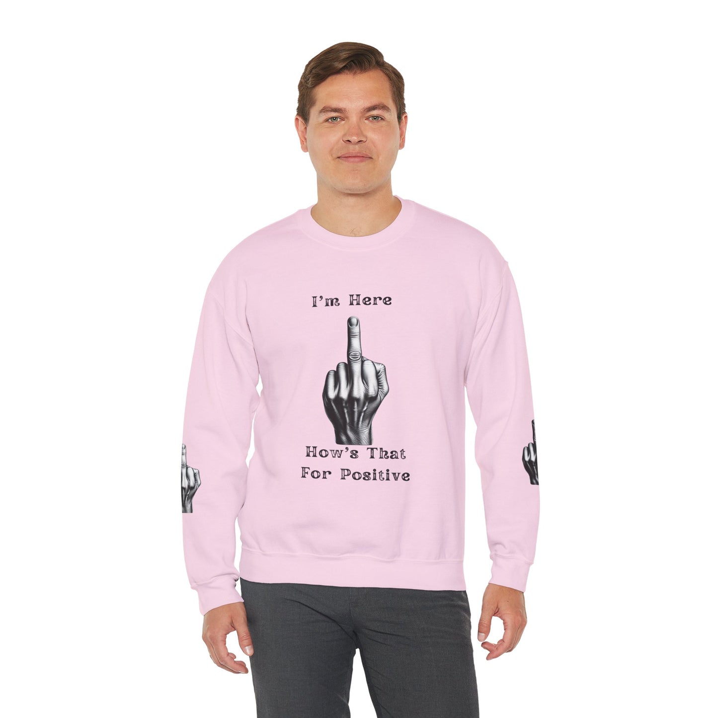 Middle Finger Graphic Unisex Crewneck Sweatshirt - Ts1st