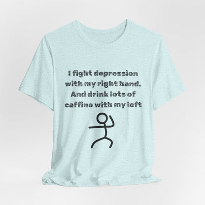 Humorous Mental Health Shirt for Coffee Lovers – Unisex Graphic Tee