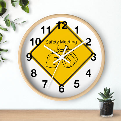 Ts1st LLC – "Safety Meeting" Wall Clock: A Must-Have for the 420 Community