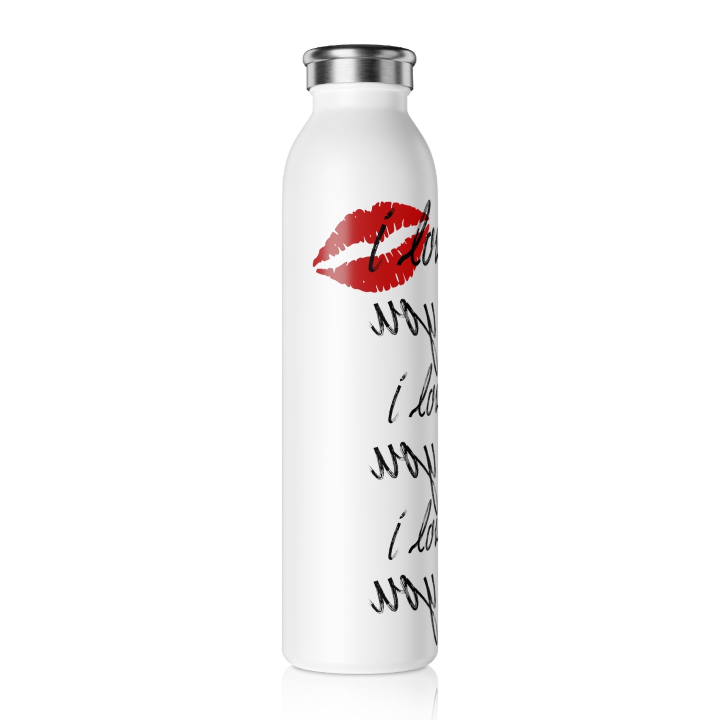 "I Love You (Backwards and Forwards)" Valentine's Day Special Water Bottle