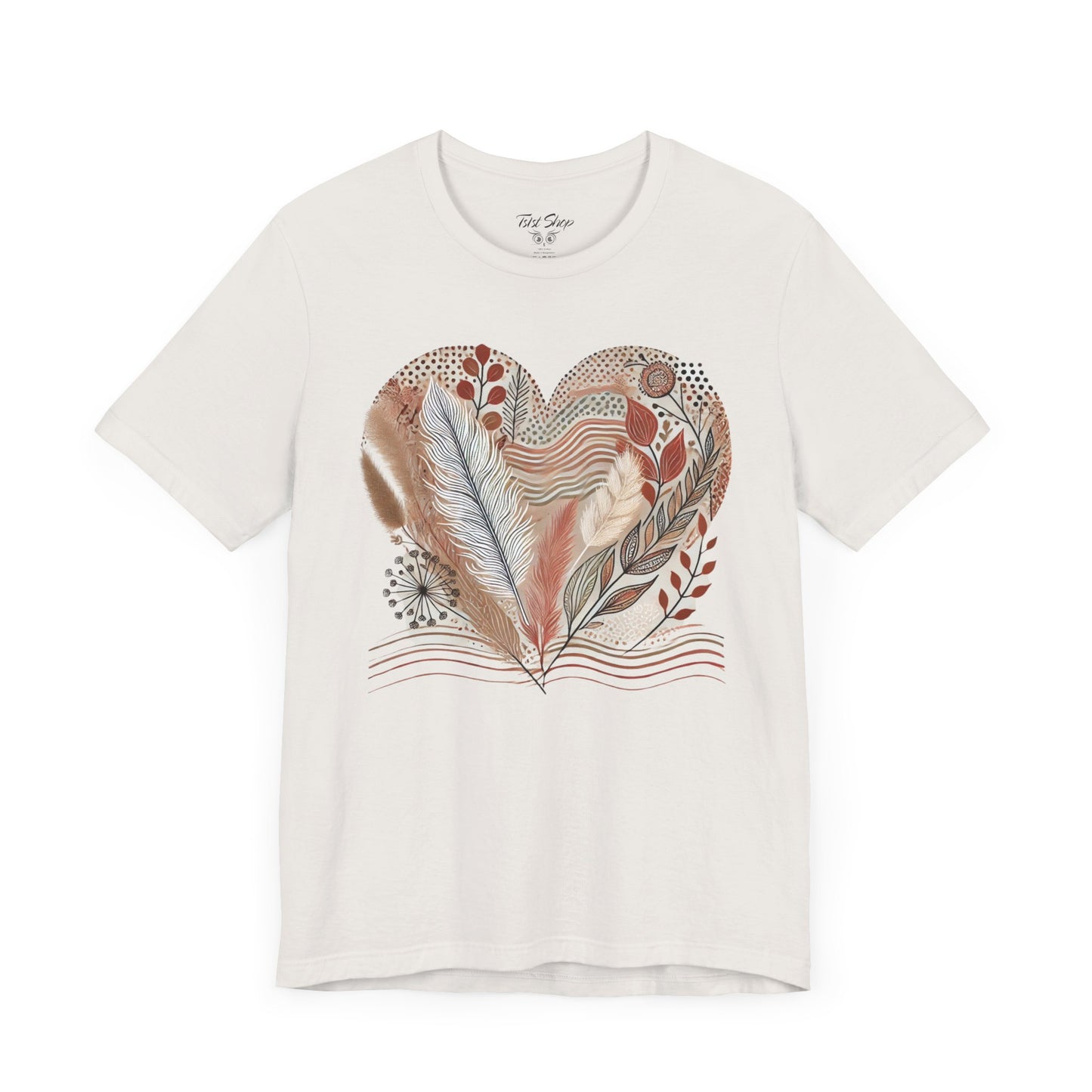 Boho Heart Unisex Jersey Tee – Comfy Vibes for Everyday - By Ts1st Shop