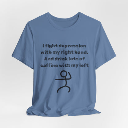 Humorous Mental Health Shirt for Coffee Lovers – Unisex Graphic Tee