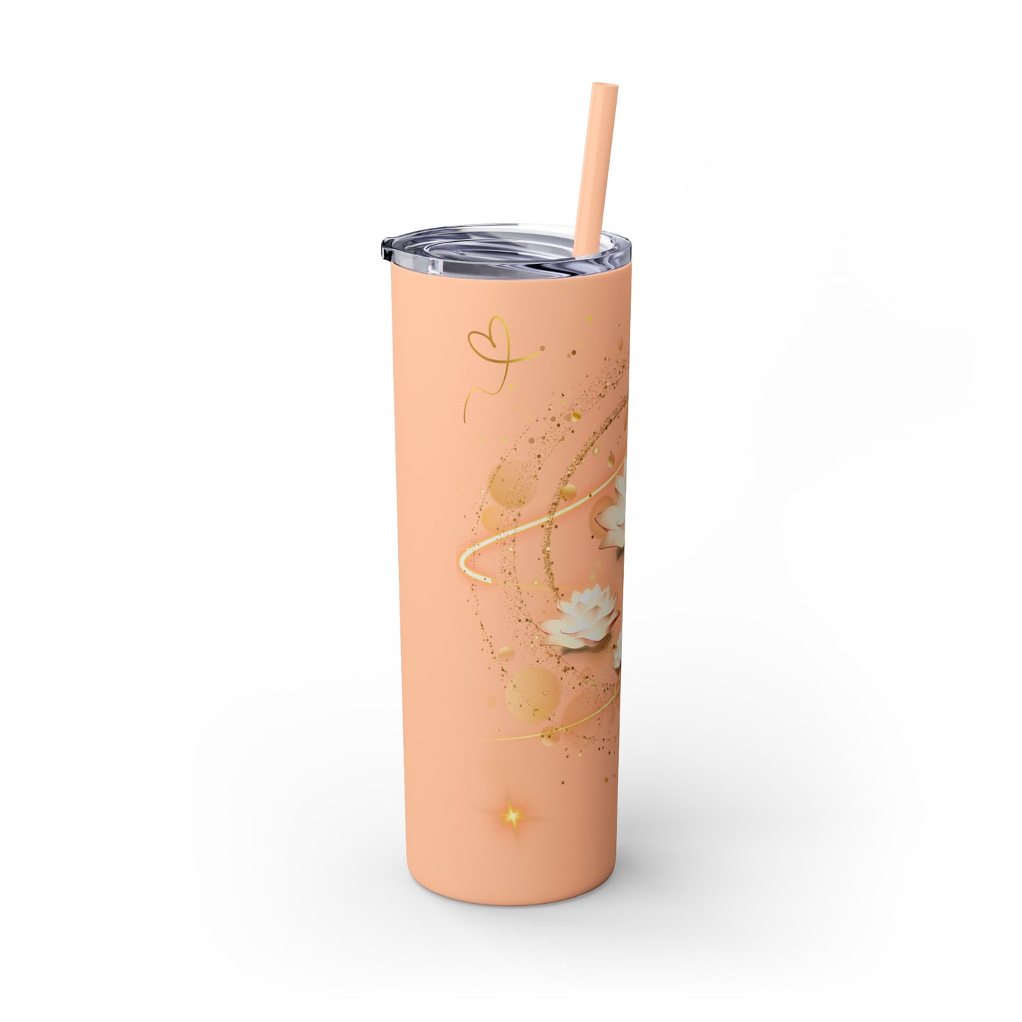 Skinny Tumbler with Straw, 20oz By Ts1st LLC