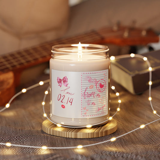 Valentine’s Day Scented Candle: Snail Mail Design by Ts1st Shop