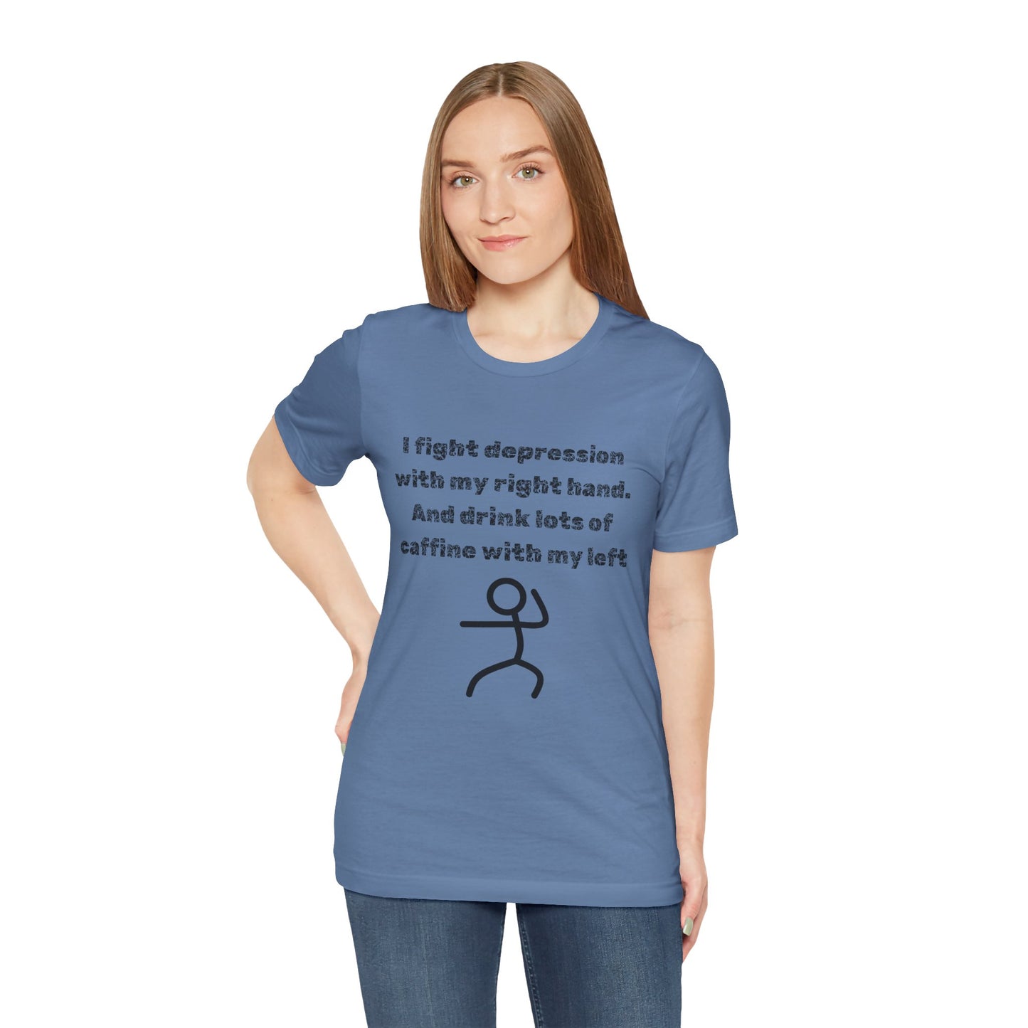 Humorous Mental Health Shirt for Coffee Lovers – Unisex Graphic Tee