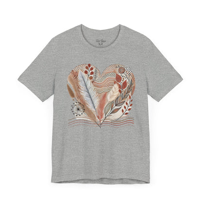 Boho Heart Unisex Jersey Tee – Comfy Vibes for Everyday - By Ts1st Shop