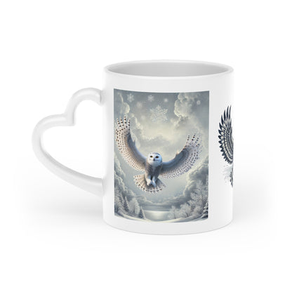 Owl - Heart-Shaped Mug