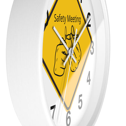 Safety Meeting Wall Clock