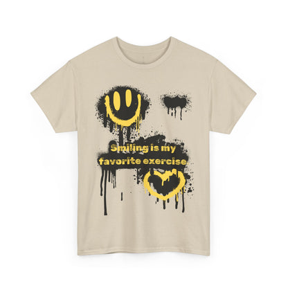 Ts1st Smiling Unisex Heavy Cotton Tee