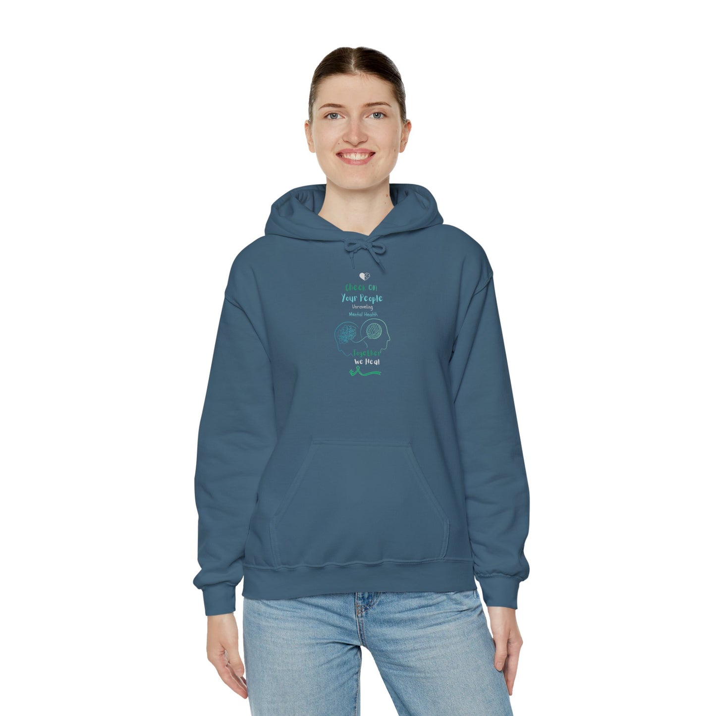 Check on Your People – Unraveling Mental Health Together Hoodie