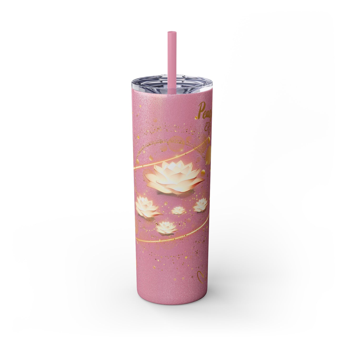 Skinny Tumbler with Straw, 20oz By Ts1st LLC