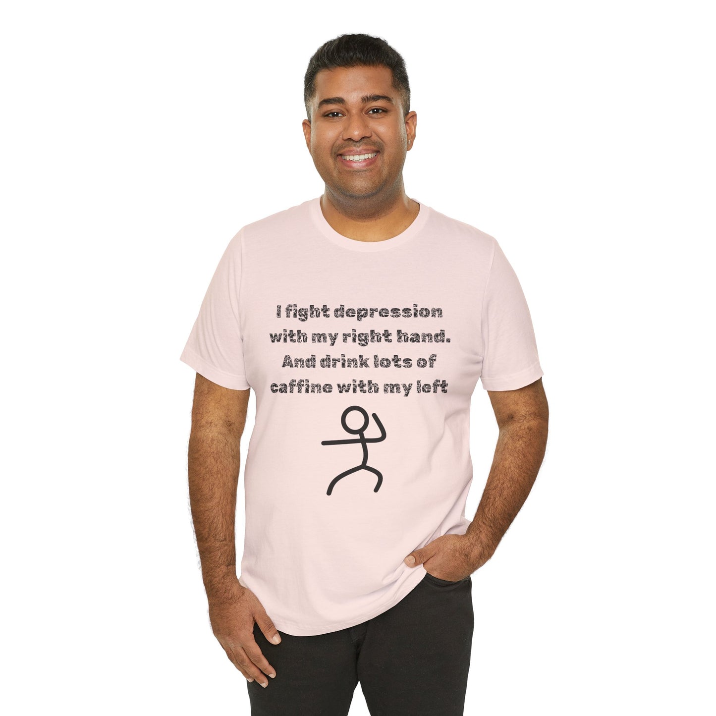 Humorous Mental Health Shirt for Coffee Lovers – Unisex Graphic Tee