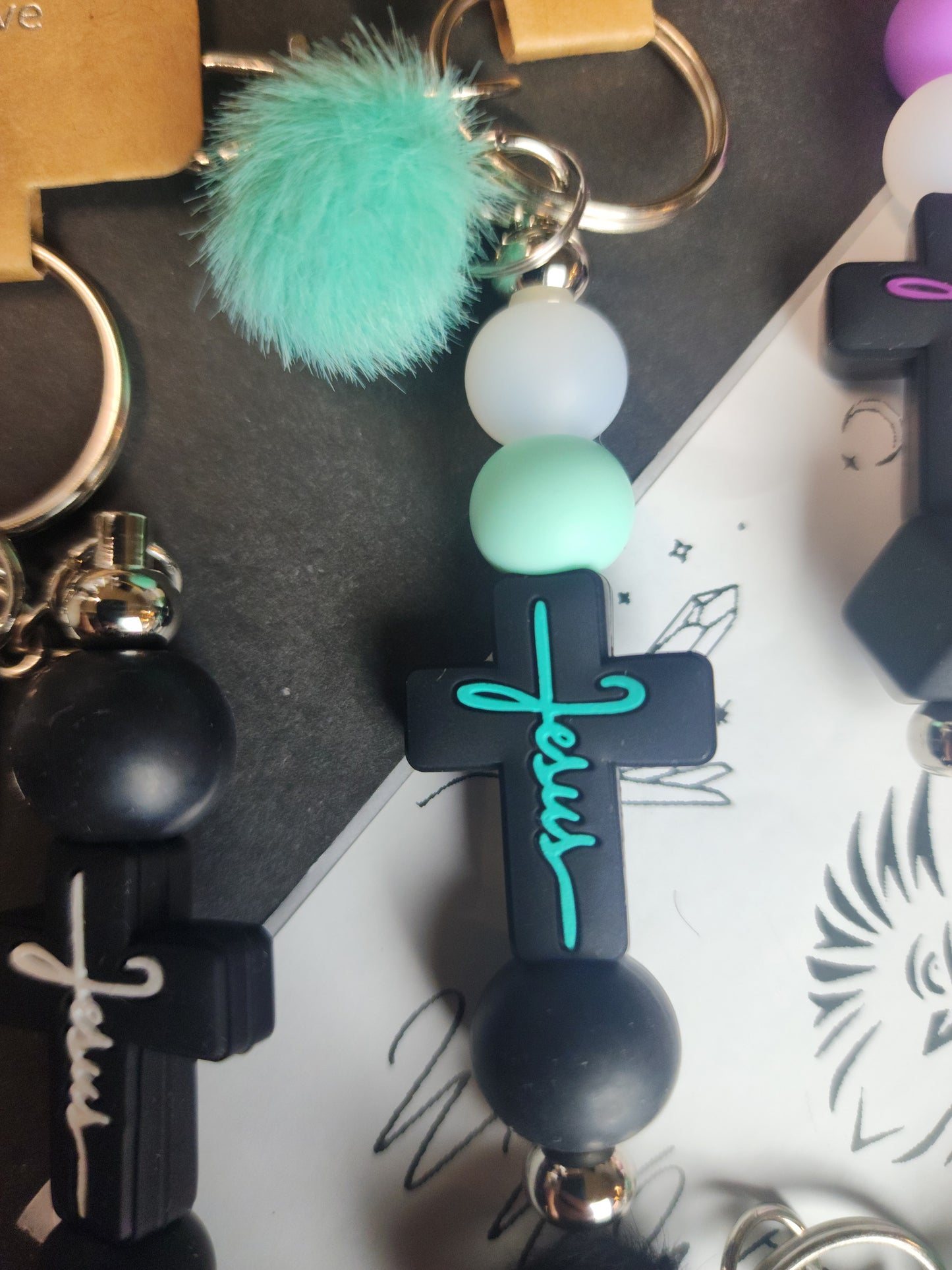 Kats - Handmade Cross Keychains