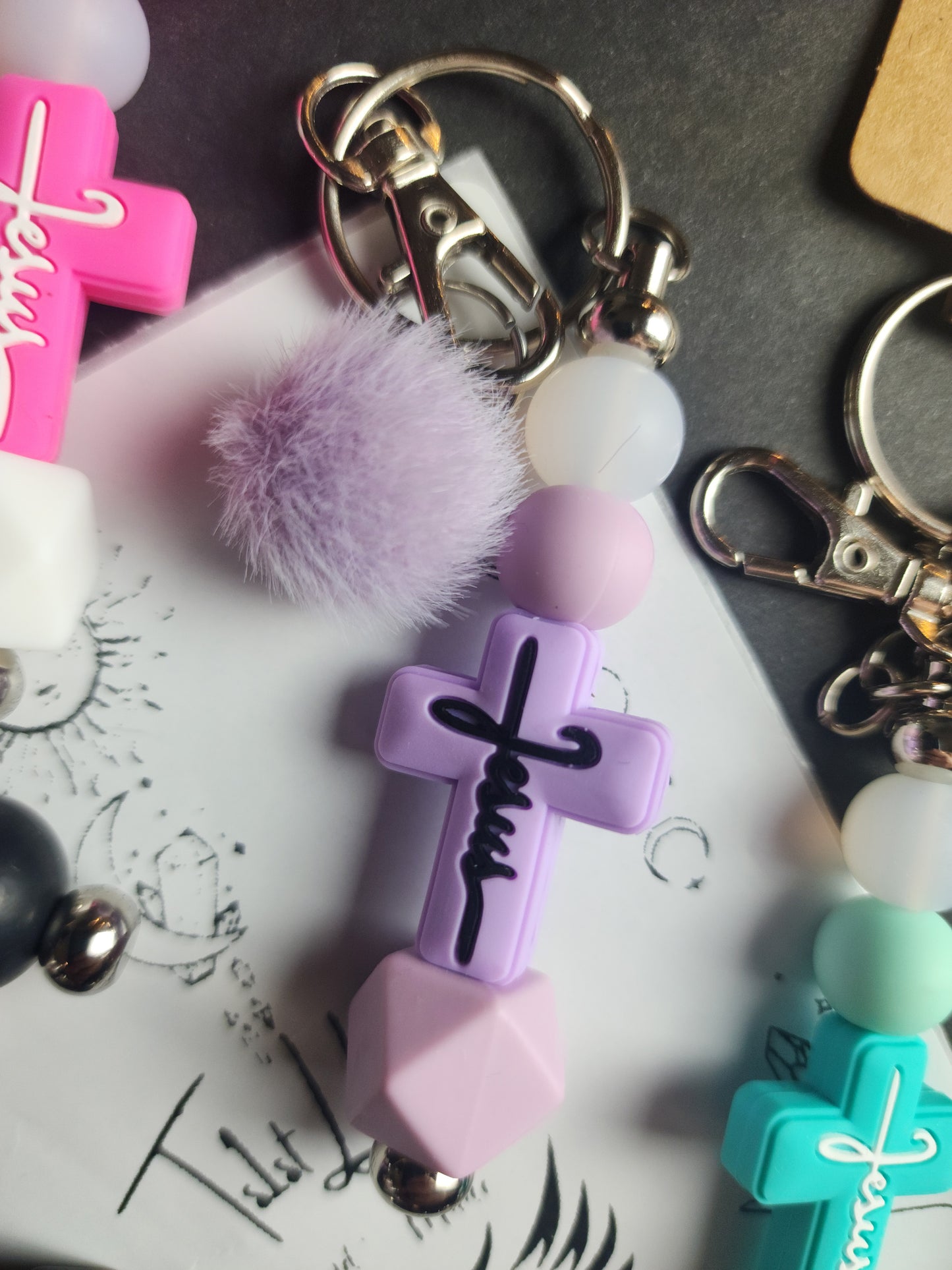 Kats - Handmade Cross Keychains