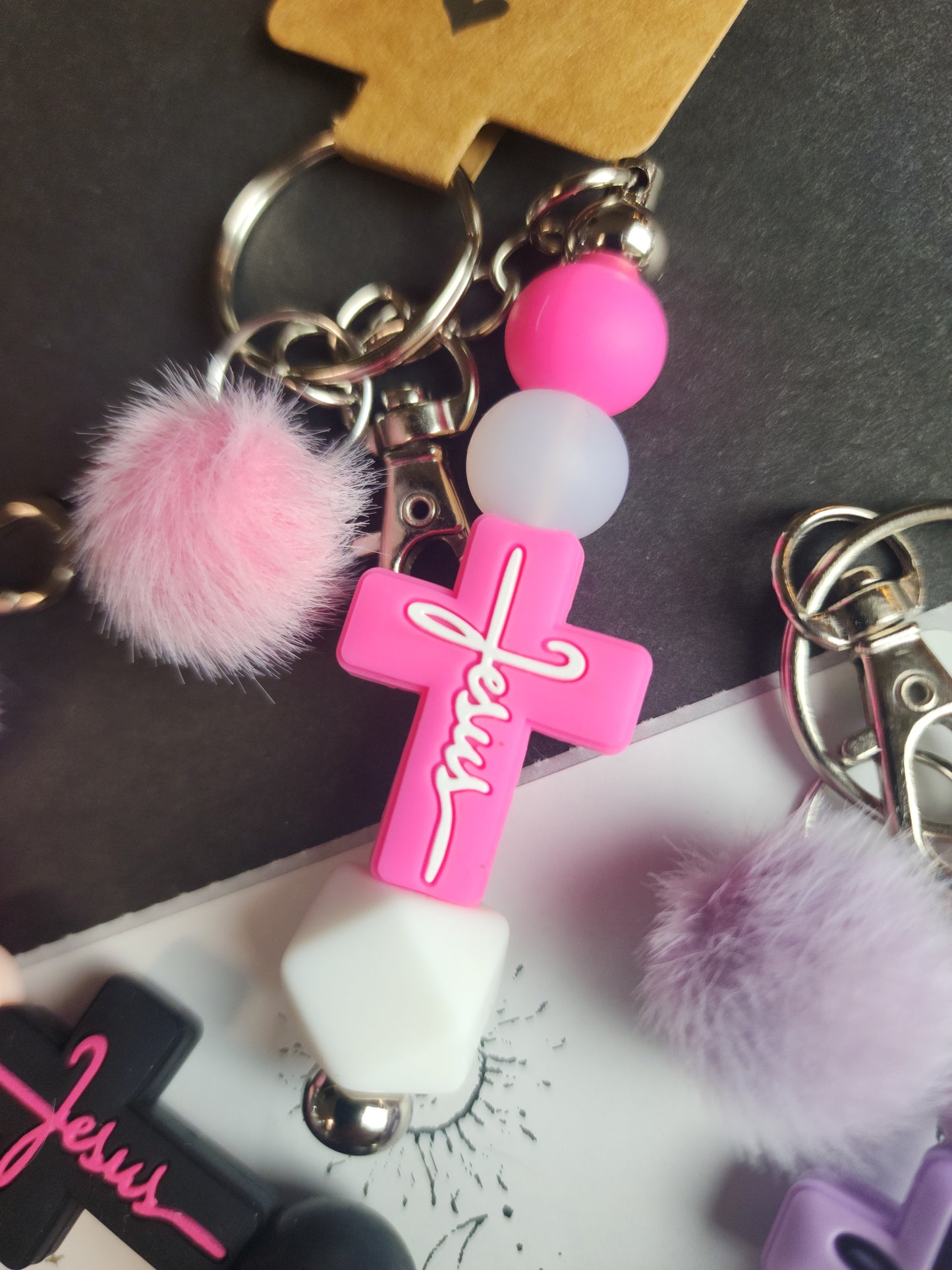 Kats - Handmade Cross Keychains