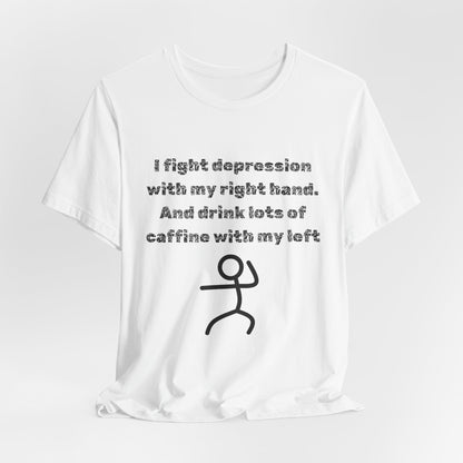 Humorous Mental Health Shirt for Coffee Lovers – Unisex Graphic Tee