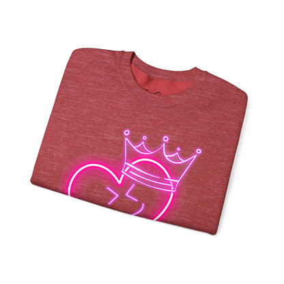 Cozy Valentine Crewneck Sweatshirt – Designed by Ts1st Shop