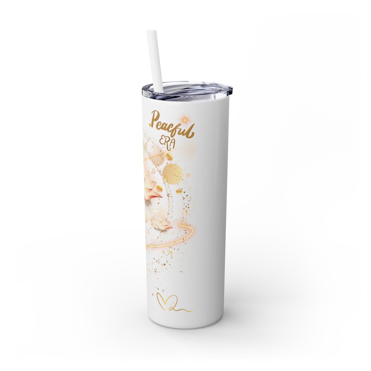 Skinny Tumbler with Straw, 20oz By Ts1st LLC