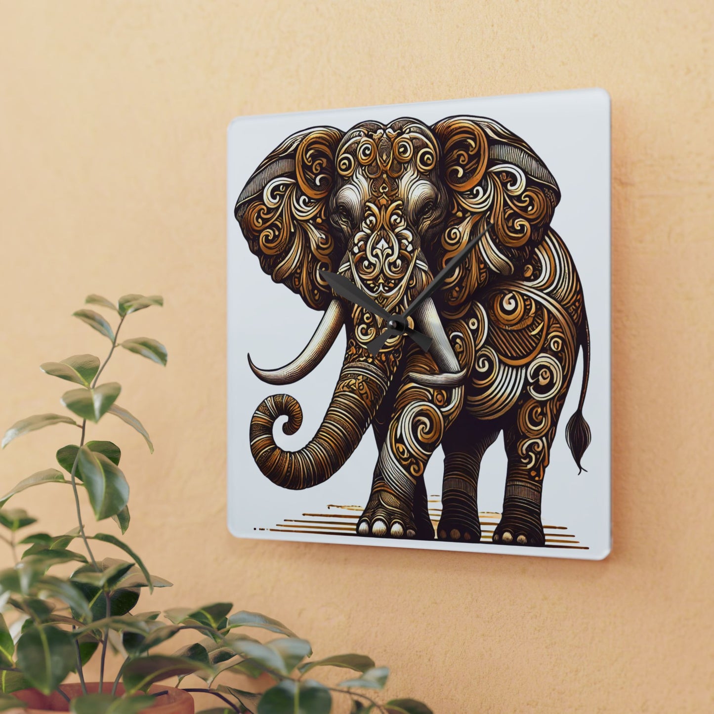 Elephant - Wall Clock - Designed By Ts1st