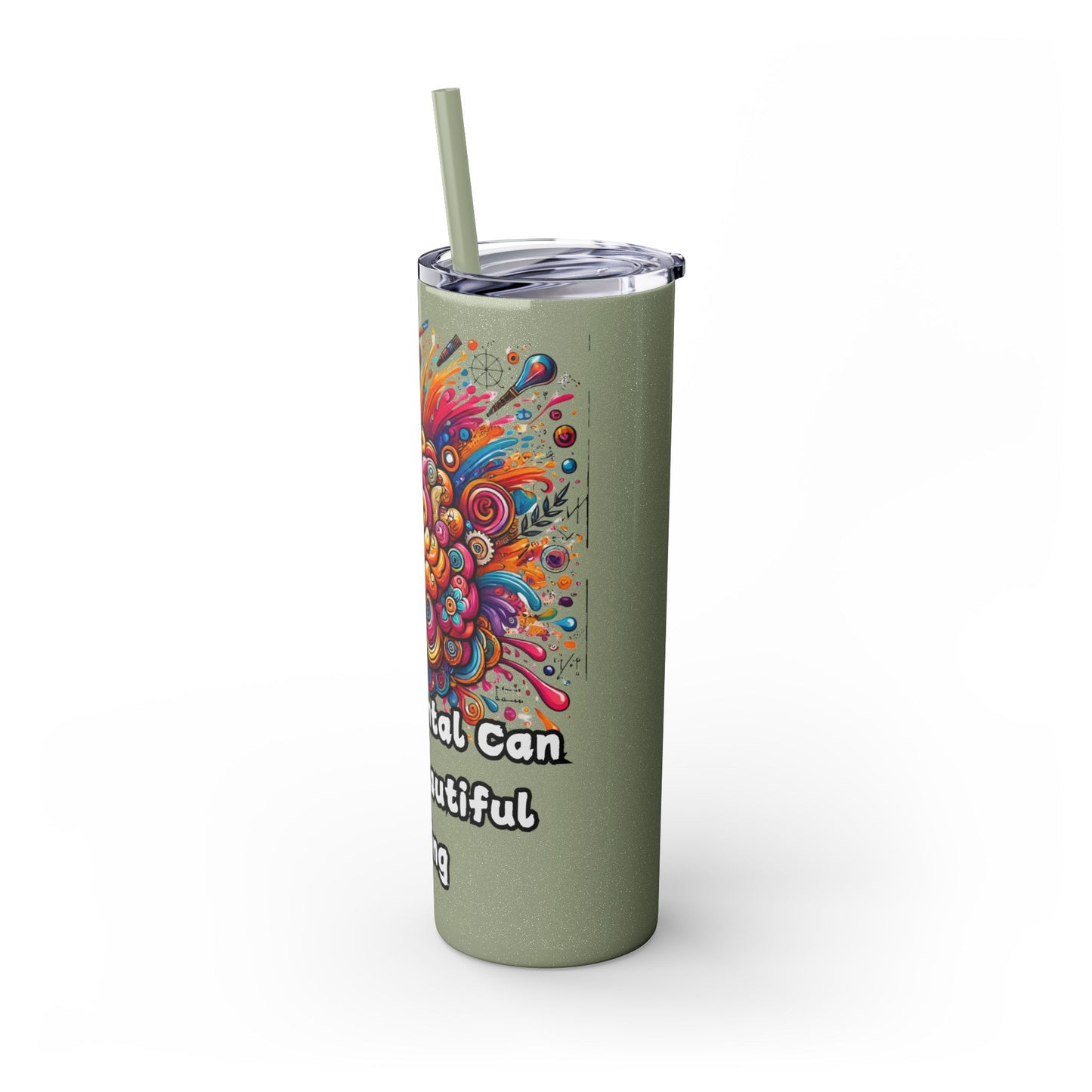 Skinny Tumbler with Straw, 20oz