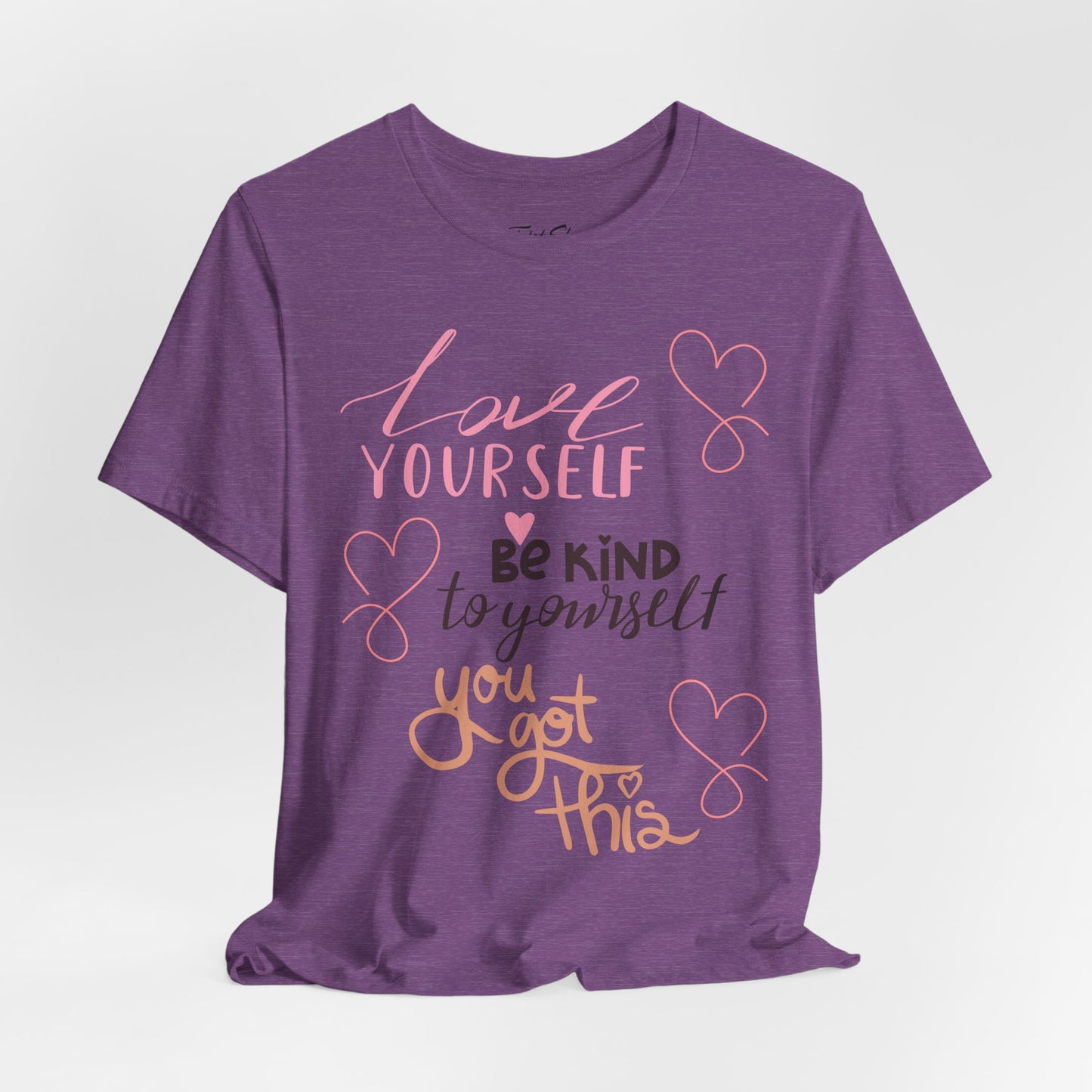 "Love Yourself" Mental Health Graphic Tee – Embrace Self-Love - By Ts1st Shop