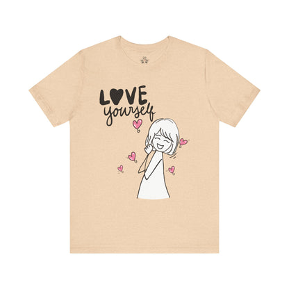 "Love Yourself" Graphic Tee – Classic Unisex Valentine’s Edition - By Ts1st Shop