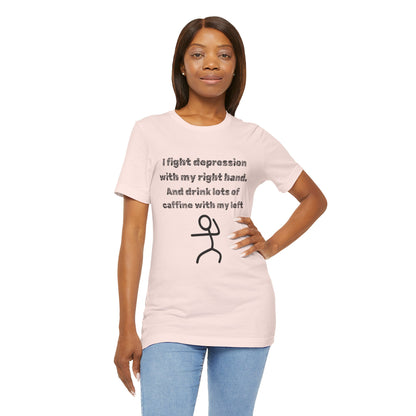 Humorous Mental Health Shirt for Coffee Lovers – Unisex Graphic Tee