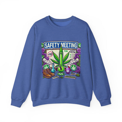 Safety Meeting - Cannabis Lovers - Unisex Heavy Blend™ Crewneck Sweatshirt - Ts1st