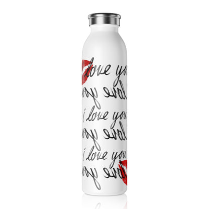 "I Love You (Backwards and Forwards)" Valentine's Day Special Water Bottle